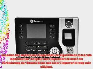 Tukzer 24 TFT Fingerprint Zeiterfassungssystem – Schnelle Arbeitszeiterfassung mit ID-Karten 📊
