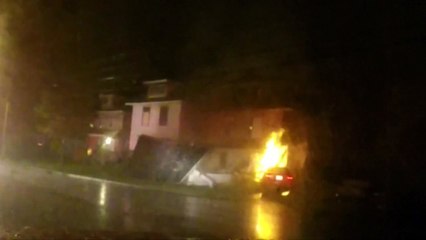 Dashcam records gas explosion as it destroys home in Lansing