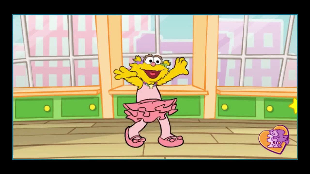Sesame Street Zoes Dance Moves Cartoon Animation PBS Kids Game Play Walkthrough