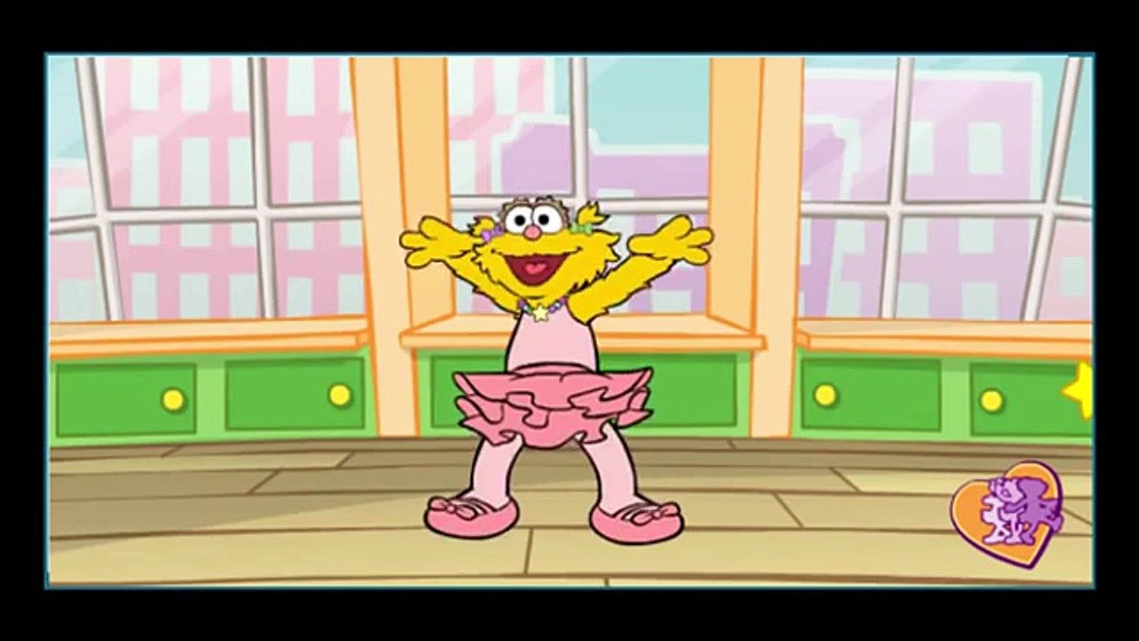 Sesame Street Zoes Dance Moves Cartoon Animation PBS Kids Game Play Walkthrough