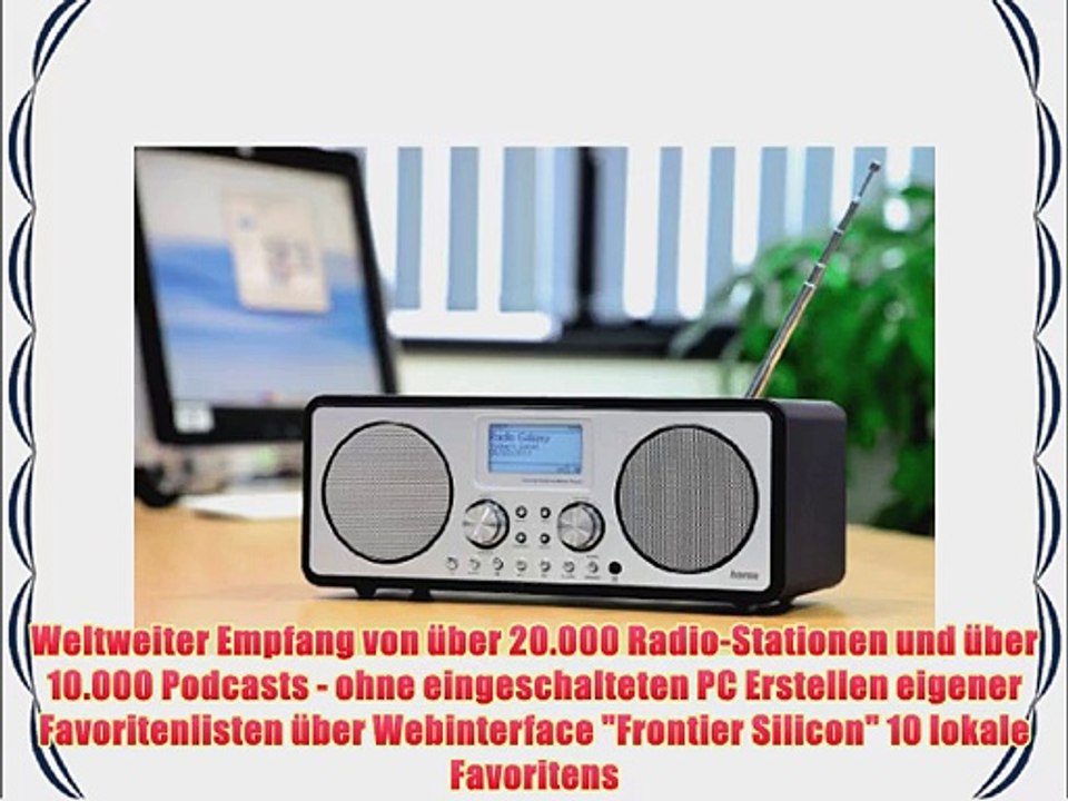 Hama DIR3000 Internet- und Digitalradio (DAB  DAB FM USB-Anschluss mit Lade- und Wiedergabefunktion