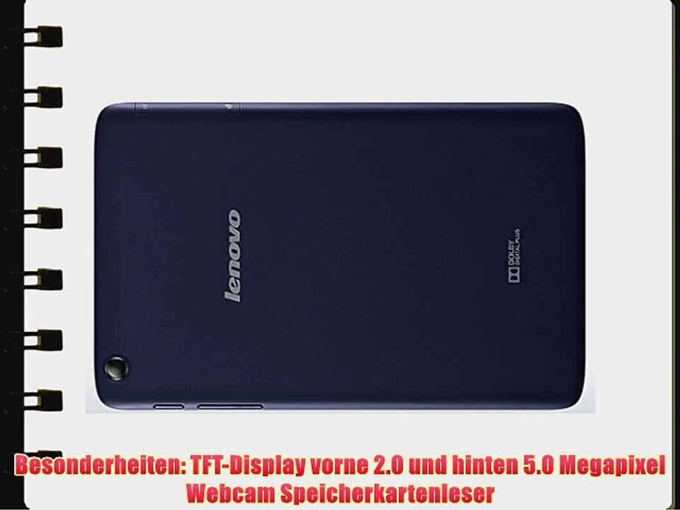 Lenovo A8-50 203 cm (8 Zoll HD IPS) Tablet (ARM MTK 8121 QC 13 GHz 1GB RAM 16GB eMMC Touchscreen