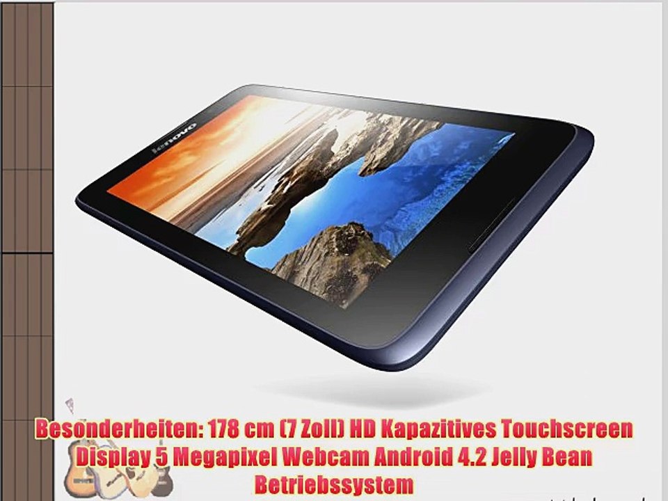 Lenovo A7-50 178 cm (7 Zoll IPS) Tablet (ARM MTK 8382 QC 13GHz 1GB RAM 16GB eMMC 3G Touchscreen