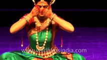 Foreign dancer performing an Indian Classical dance!