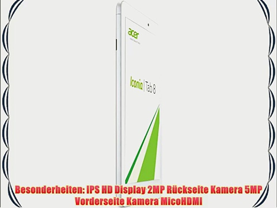 Acer Iconia Tab 8 A1-840 HD 201 cm (79 Zoll) Tablet-PC (Intel Atom Z3735G 13GHz 1GB RAM 16GB