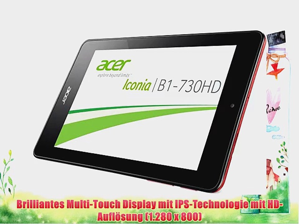 Acer Iconia One 7 (B1-730HD) 178 cm (7 Zoll) Tablet-PC (Intel Atom Z2560 16GHz 1GB RAM 8GB
