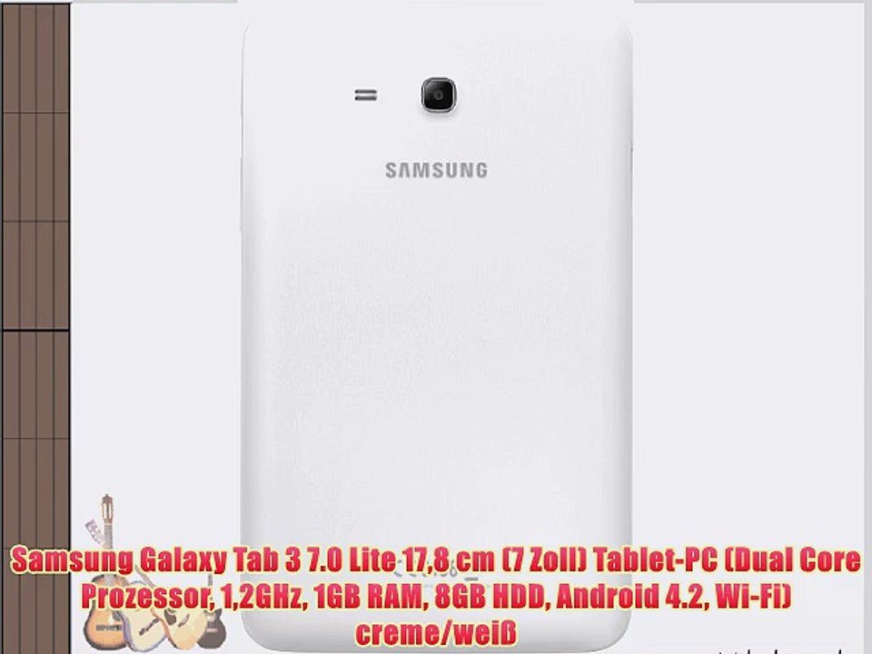 Samsung Galaxy Tab 3 7.0 Lite 178 cm (7 Zoll) Tablet-PC (Dual Core Prozessor 12GHz 1GB RAM