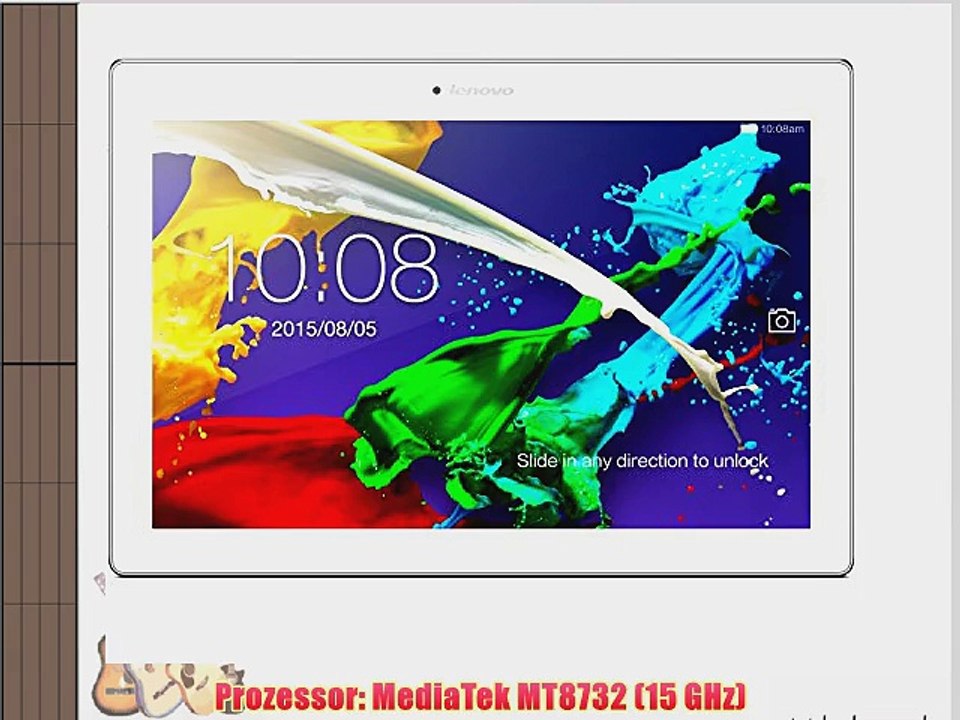 Lenovo TAB 2 A10-70 256 cm (101 Zoll FHD IPS) Multimedia Tablet (MTK MT8732 QC 2GB RAM 16GB