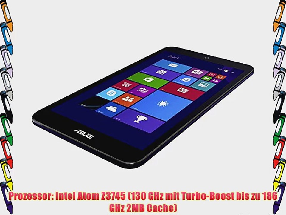 Asus VivoTab 8 ?M81C-1F009W 203 cm (8 Zoll) Tablet-PC (Intel Atom Z3745 13GHz 1GB RAM 32GB