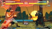 Ultra Street Fighter 4 - M. Bison vs Dan (Petit Poing D. Super Taunt San )