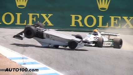 Spectacular F1 Crash at Laguna Seca in Slow Mo [THE AUTO 100 Exclusive]