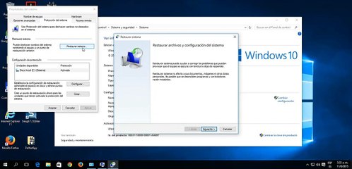 Restaurar a una fecha en Windows 10