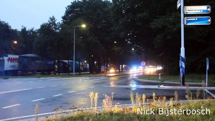 17/09/13 Brandweer oefent colonne rijden.