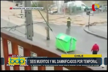 Chile: seis muertos y mil damnificados por temporal