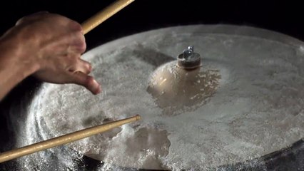 Cymbals Whacked - Slow Motion Video