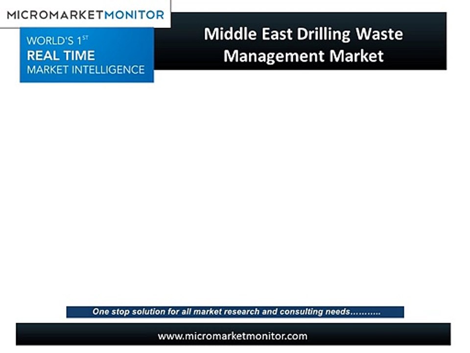 Middle East Drilling Waste Management Market