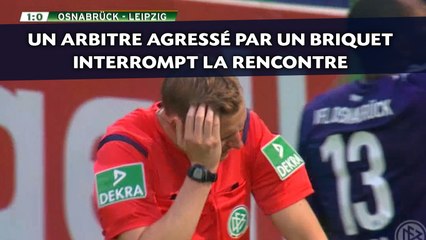 Un arbitre agressé par un briquet interrompt la rencontre