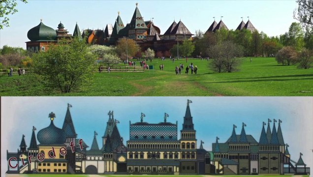 2/7 Tourisme en Russie Visiter Moscou Le Palais de bois Tourism in Russia Visit Moscow The Kolomenskoye Wooden Palace Tourismus in Russland Besuchen sie Moskau Die Kolomenskoje Holz Palace Turismo en Rusia Visitar Moscú El palacio de madera