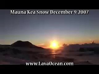 Hawaii Mauna Kea Snowboarding Dec 2007