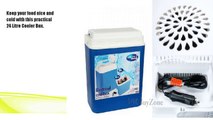 24L Large 12v Electric Cooler Box Camping Picnic Ice