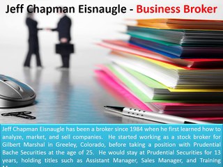 Jeff Chapman Eisnaugle : Business Savvy