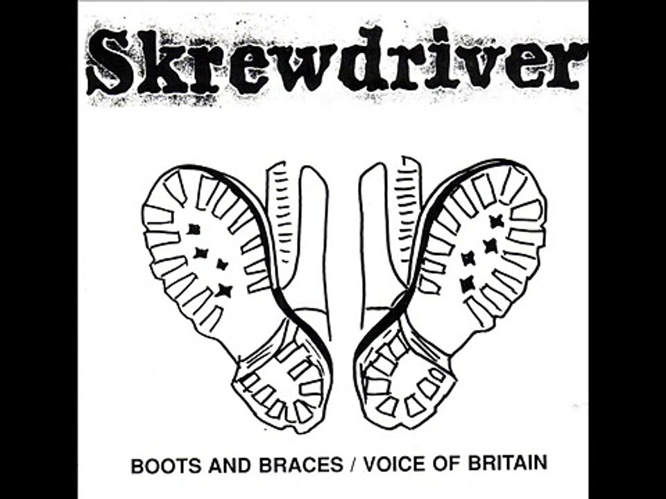 Skrewdriver- Boots and Braces/Voice of Britan 1990 (full album)