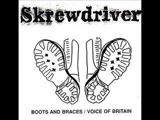 Skrewdriver- Boots and Braces/Voice of Britan 1990 (full album)