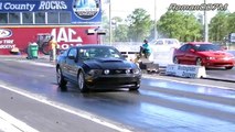 Mustang 5.0 vs Pontiac GTO Drag Racing, HD Part 1