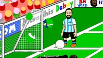 COPA AMERICA FINAL 2015 Chile vs Argentina highlights, goals, penalties, cartoon song etc.