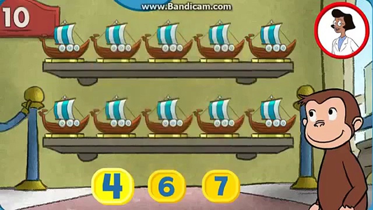Curios George in English Full Episode fun math game