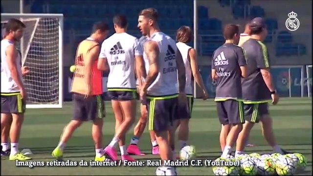 CR7 volta a treinar no Real Madrid