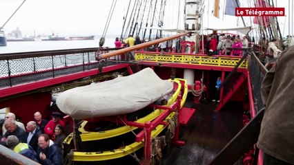 Brest. Dans les entrailles de l'Hermione