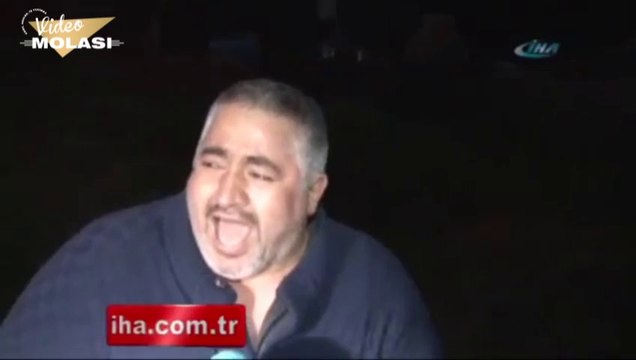 ARABASI SUYA BATINCA GÜLME KRİZİNE GİREN ADAM