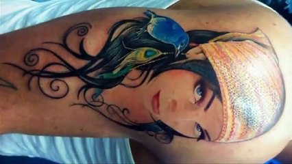 Amazing Girl Portrait Tattoo Designs - Best Tattoos in the World