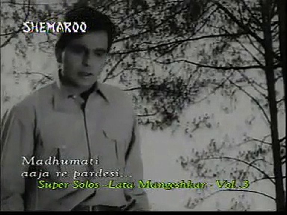 *Aja Re- Pardesi* Uploaded: Khalid Asghar. Film:Madhumati. Singer: Lata Mangeshkar. On screen: Dilip Kumar & Wajenti Mala.