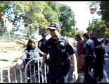 UC Berkeley Police Brutality Tree Sitter Oak Grove Native American Religious Ceremony blocked by University of CA Berkeley Police Display Religious Intolerance Federal Rights Violation Arrest AYR Participant