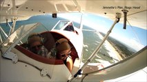 Dan and Elizabeth barnstorm the Outer Banks with OBX Biplanes!