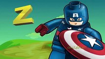 Captain America ABCD Alphabet Song For Children | 3D Animation Learning ABC Nursery Rhymes