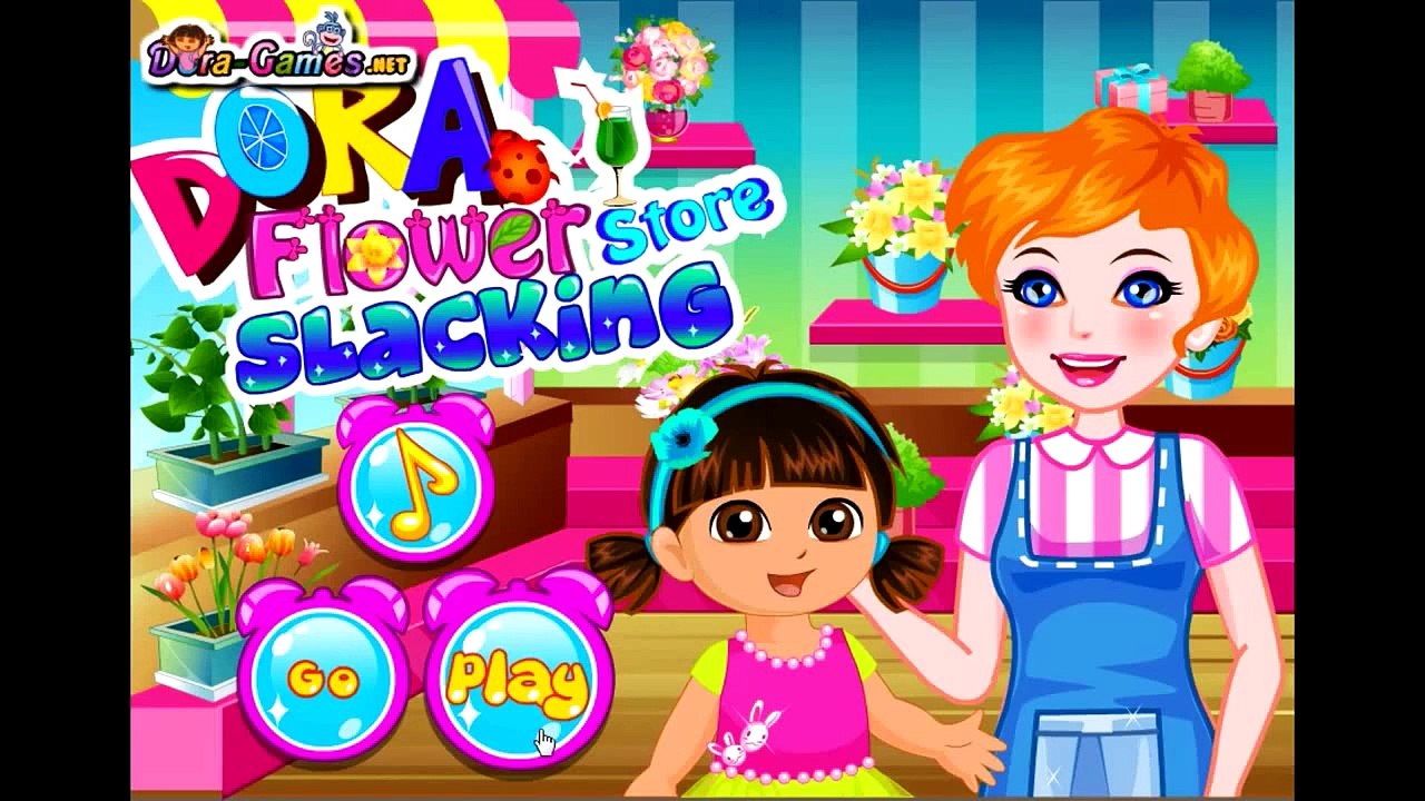 Cartoon game. Dora Flower Store Slacking Full Episodes in English New 2015 Dora the Explorer