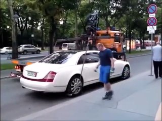 Maybach 62S Failed towed away too heavy