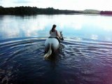 Moi et mon cheval au  lac