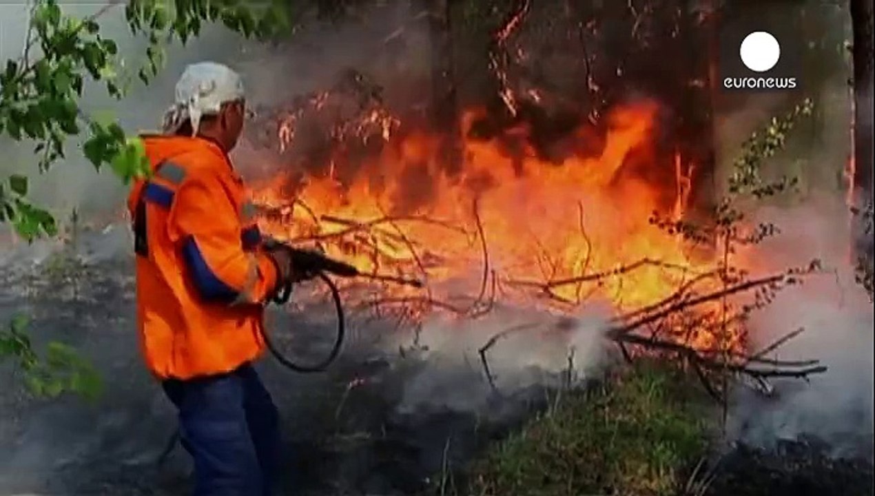 Buschfeuer über Russland