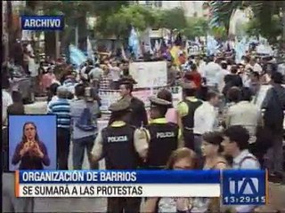 Organización de Barrios de Guayaquil se suma al paro nacional