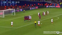 0-1 Éver Banega Amazing Free-Kick Goal | Barcelona v. Sevilla - UEFA Super Cup - 11.08.2015 HD