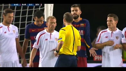 Leo Messi Goal - Barcelona 1-1 Sevilla - 11-08-2015 UEFA Super Cup