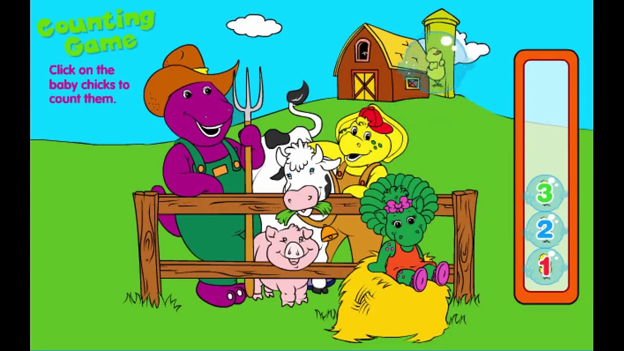 Barney & Friends Count with BJ Animation Sprout PBS Kids Game Play Walkthrough