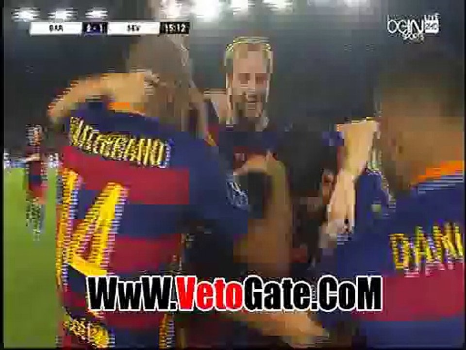 "ميسى"يتقدم بالهدف الثانى لبرشلونه فى مرمى اشبيليه