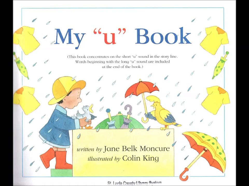 Children's story book - My 'u' Book (Read by Cynthia)
