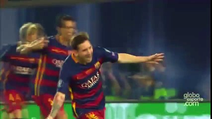 Messi Amazing Second Free Kick Goal - Barcelona vs Sevilla 2-1 UEFA Super Cup 2015