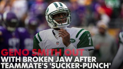 Geno Smith out with broken jaw after 'sucker punch'